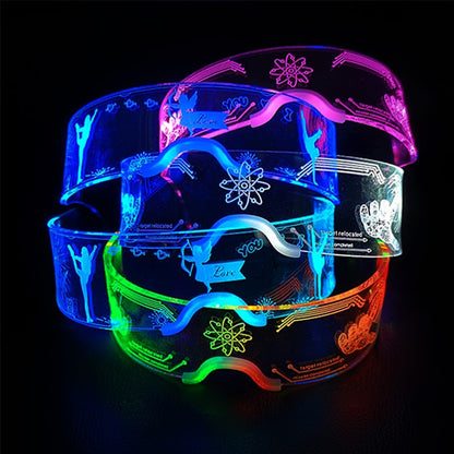 2. Colorful LED Glasses Luminous Glasses for Music Bar KTV Glow Party Decoration Christmas Festival Glowing Neon Glasses